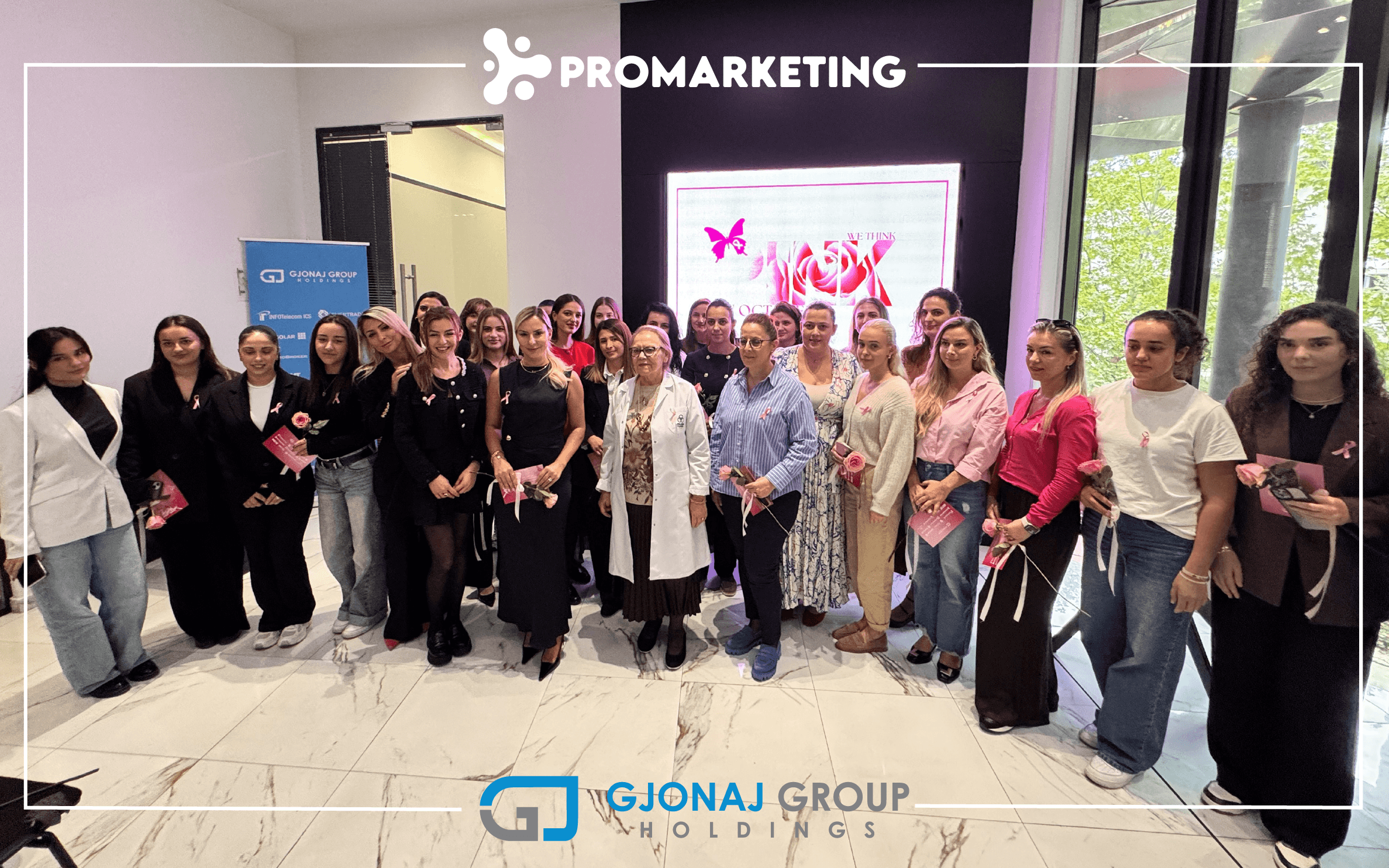 Gjonaj Group organizza una sessione orientativa contro il tumore al seno in occasione di Ottobre Rosa