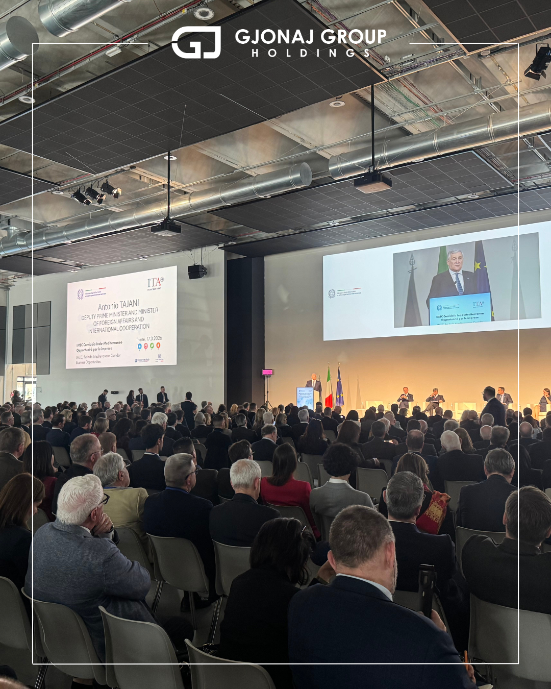 Gjonaj Group Holdings al Forum Internazionale IMEC a Trieste, Italia — photo 2